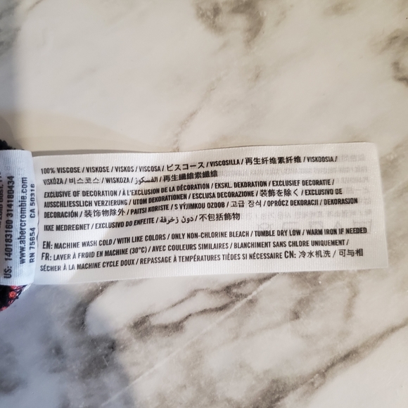 NWT Abercombie & Fitch Plaid botton up shirt size xs small - Picture 6 of 6